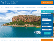 Tablet Screenshot of kimberleyquest.com.au